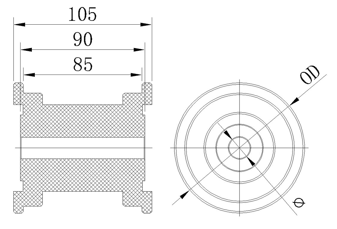 SS802 Series machined idler sprocket