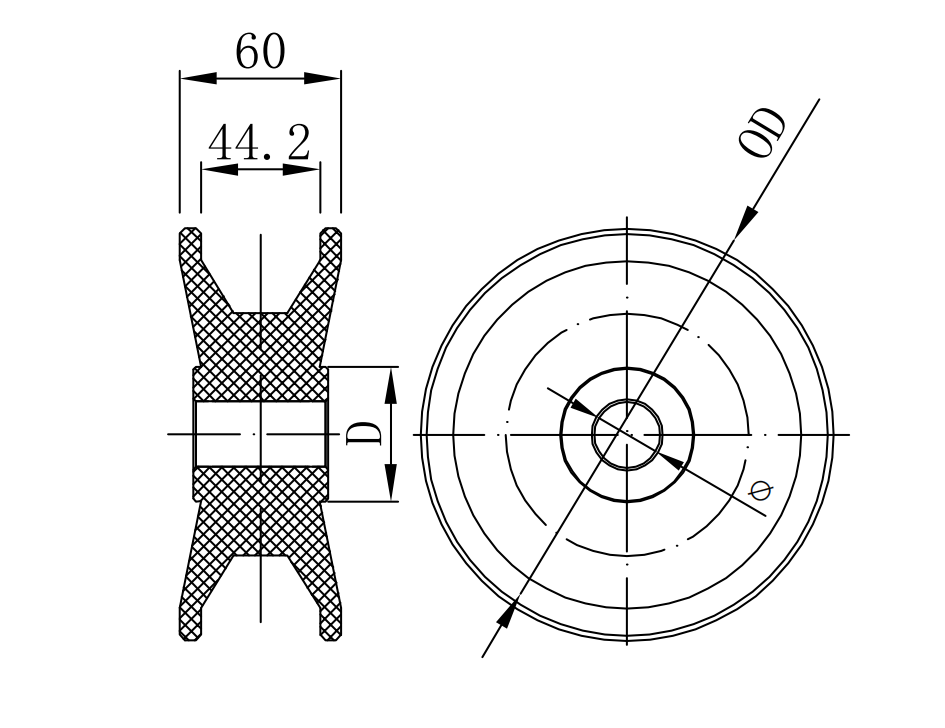 SS812 Series machined idler sprocket